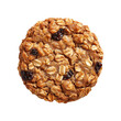 isolated granola cookies with raisins