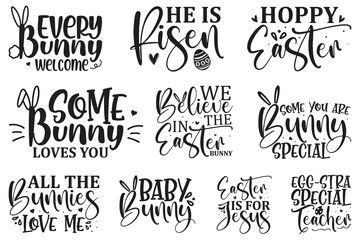 Wall Mural - Easter Day T-shirt And SVG Design Bundle, Easter Day SVG Quotes Design t shirt Bundle, Vector EPS Editable Files , can you download this Design Bundle