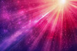 Vibrant Cosmic Light Rays in Purple and Pink Hues