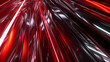 Luminous red streaks against a backdrop of sleek metal, abstract , background