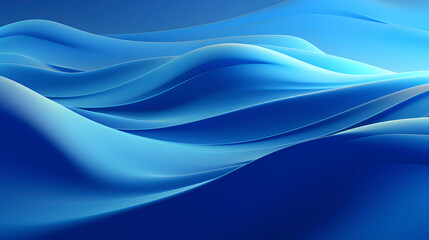 Wall Mural - Digital blue mountains waves abstract graphic poster web page PPT background