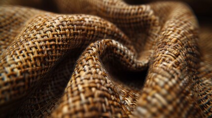 Poster - A close up of a woven fabric that is made out of wicker, AI