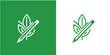 leaf pen eco logo concept eco write vector symbol icon logotype illustration design template free Vector,
