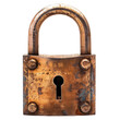 Lock, transparent background, a symbol of safety and challenge