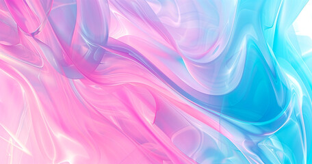 Sticker - Wave of pink and blue with sparkling shades, abstract wallpaper