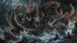 The seas fury incarnate, the Hydra with its everregenerating heads, prowls the abyssal depths, a nightmare of the deep low noise