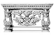 Vintage Baroque Ornamental Collection: Vector Illustrations of Classic Architectural Frame Elements.