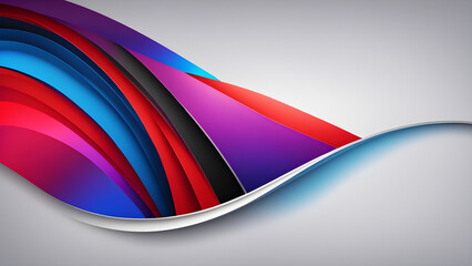 Wall Mural - abstract colorful wave graphic background