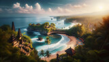 Fototapeta Do akwarium - Bali Bliss Indonesia: Tropical Haven of Beaches & Cultural Wonders in Famous Location Photography Theme