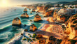 Bask in the Sun at Portugal Algarve: Stunning Cliffs & Golden Beaches - Famous Portuguese Retreat | PhotoReal - Protograph Theme