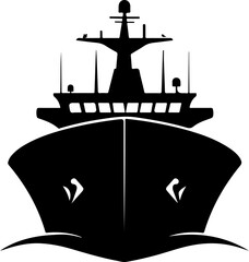 Sticker - silhouette of a ship