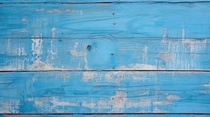 Wall Mural - background texture wooden board blue color paint, natural design, blank, mockup, copy