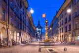 Fototapeta Miasto - Bern, Switzerland at Blue Hour