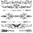 Sketch-Style Decorative Dividers,Swirls,and Laurels Adding Personal Touch to Any Project