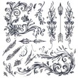 Chic and Playful Doodle Vectors:Ornate Hand-Drawn Dividers,Laurels,Swirls,and Arrows Blend Elegance with Whimsy