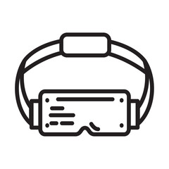 Canvas Print - virtual reality headset icon