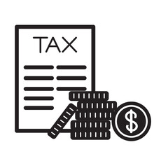 Sticker - tax day payment icon