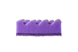 Fototapeta Natura - Purple sponge for washing isolated on white background.