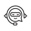 chatbot conversation support icon
