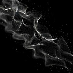 Wall Mural - Dark Smoke Swirls in Smooth Motion