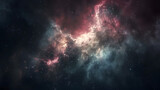 Fototapeta  - Space nebula. Illustration of the universe for use with projects on science, research, and education