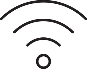Poster - Wi Fi symbol signal connection. Vector wireless internet technology sign. Wifi network communication icon.
