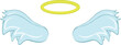 © sebastian - vector illustration halo and wings of an angel