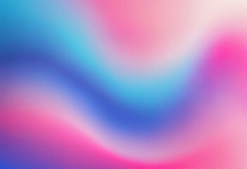 Poster - Abstract blurred background blue and pink neon gradient color