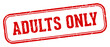 © B-design - adults only stamp. adults only rectangular stamp on white background