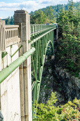 Canvas Print - Deception Pass Bridge Details 2