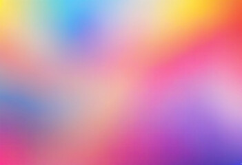Poster - Multicolor amazing defocus background. Red blue yellow pink violet gradient abstract pattern. Rainbow colorful blur illustration