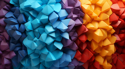 Poster - Rainbow pattern background image.