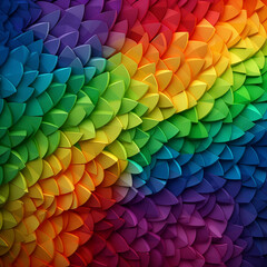 Poster - Rainbow pattern background image.
