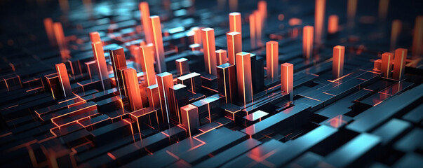 Poster - digital background for tech, ai, data, audio, graphics, and more