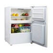 refrigerator fridge realistic set of big family refrigerator with two doors filled with food products