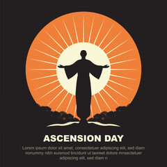 Wall Mural - Ascension Day background.