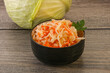 Sauerkraut - pickled cabbage in the bowl