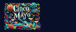 Cinco de Mayo Vibrant Celebration Design - Colorful Illustration with Margaritas, Guitars for Microstock Agency Banners, Festive Event Posters, and Party Templates