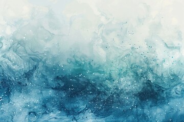 Wall Mural - Abstract gradient smooth Blurred Watercolor Silver Blue background image