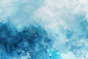 Wall Mural - Abstract gradient smooth Blurred Watercolor Silver Blue background image