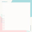 Cute kawaii abstract modern pastel poster notepad memo pad background