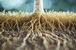 Exploring the intricate relationship between plant roots and mycorrhizal fungi, highlighting their symbiotic connection.