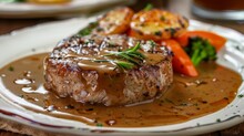 Meat With French Bordelaise Sauce