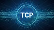 Digital Pulse of TCP - The Heartbeat of Data Exchange. Concept Networking Protocols, TCP Protocol, Data Exchange, Communication Technology, Internet Communication