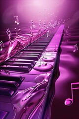 Sticker - abstract music background