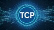 Digital Pulse of TCP: The Heartbeat of Internet Communication. Concept Computer Networks, Transmission Control Protocol, Internet Communication, Digital Pulse, Heartbeat