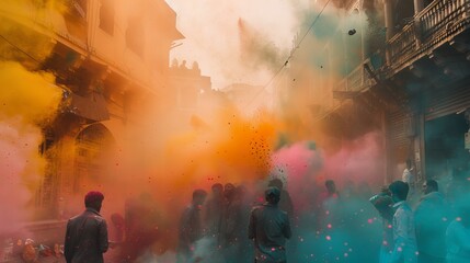 Wall Mural - people in the city