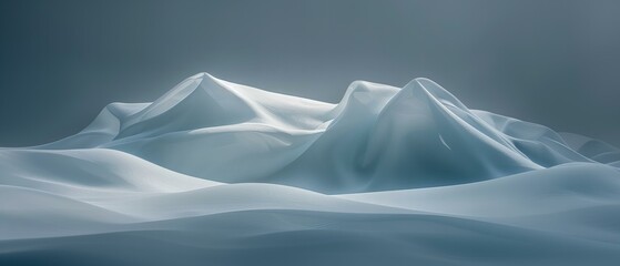 Wall Mural - snow covered mountains in winter