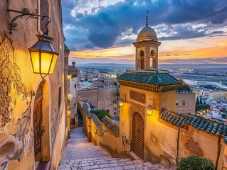 Wall Mural - view of the old town castilla y leon country