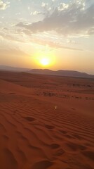 Canvas Print - sunset in the desert